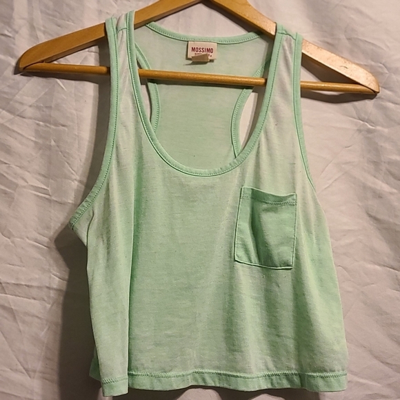 MINT GREEN CROP TOP FROM MOSSIMO SUPPLY CO. - Picture 2 of 3
